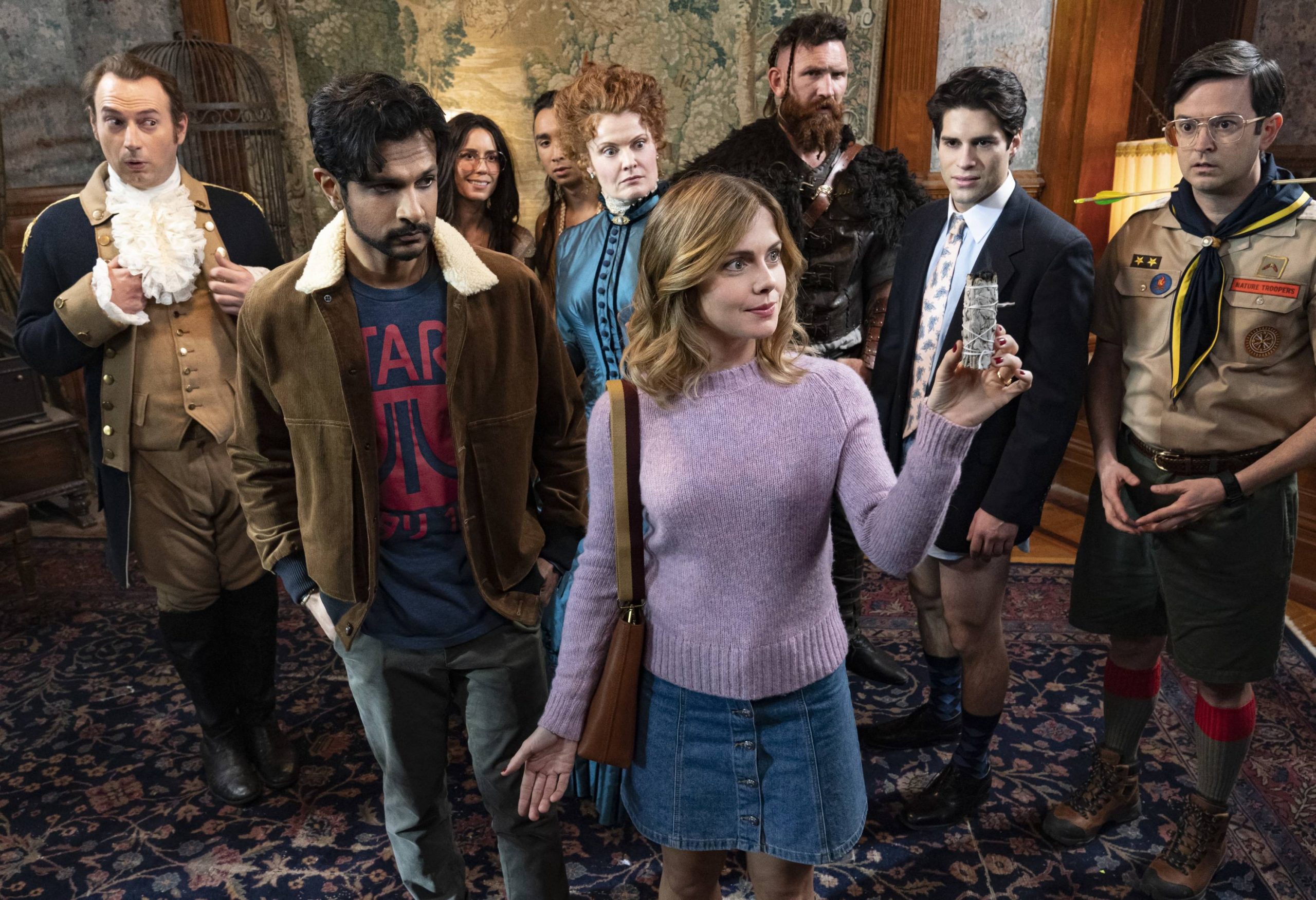 Boo! CBS sitcom ‘Ghosts’ combines misfit spirits, feel-good charm