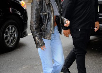 Hailey Bieber Just Wore the $6,000 Jacket That Started a Major 2022 Trend