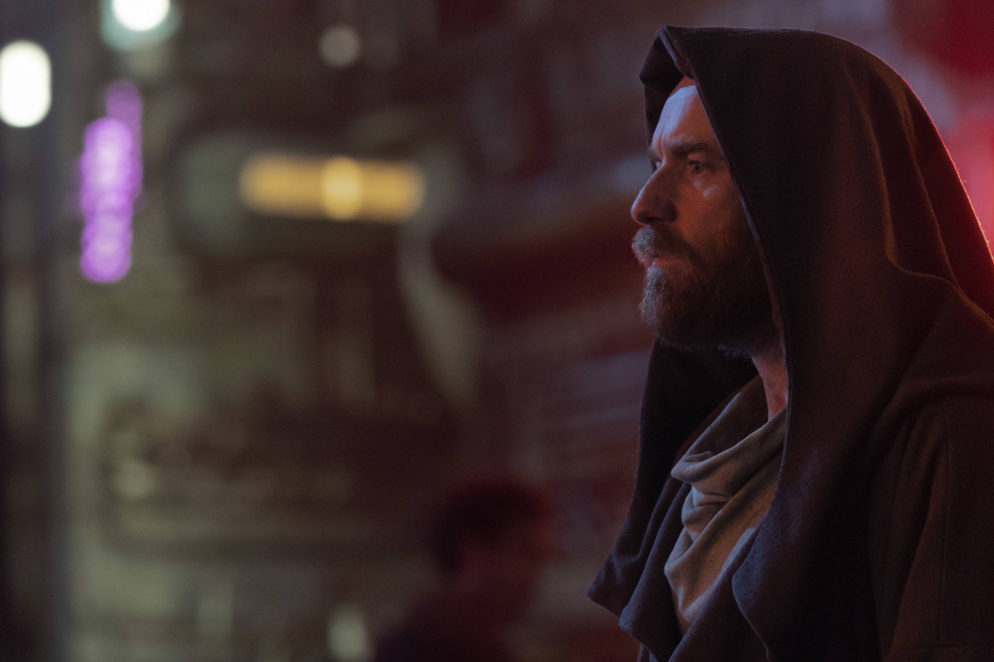Jedi master Obi-Wan Kenobi (Ewan McGregor) returns in the new Disney+ series "Obi-Wan Kenobi," premiering Friday, May 27.