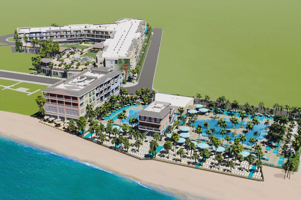 Architect's rendering of the newest Margaritaville