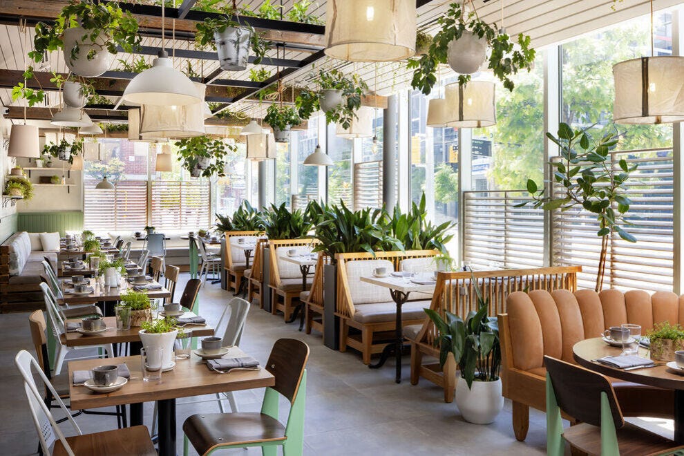 Walking into this restaurant is like a giant exhale