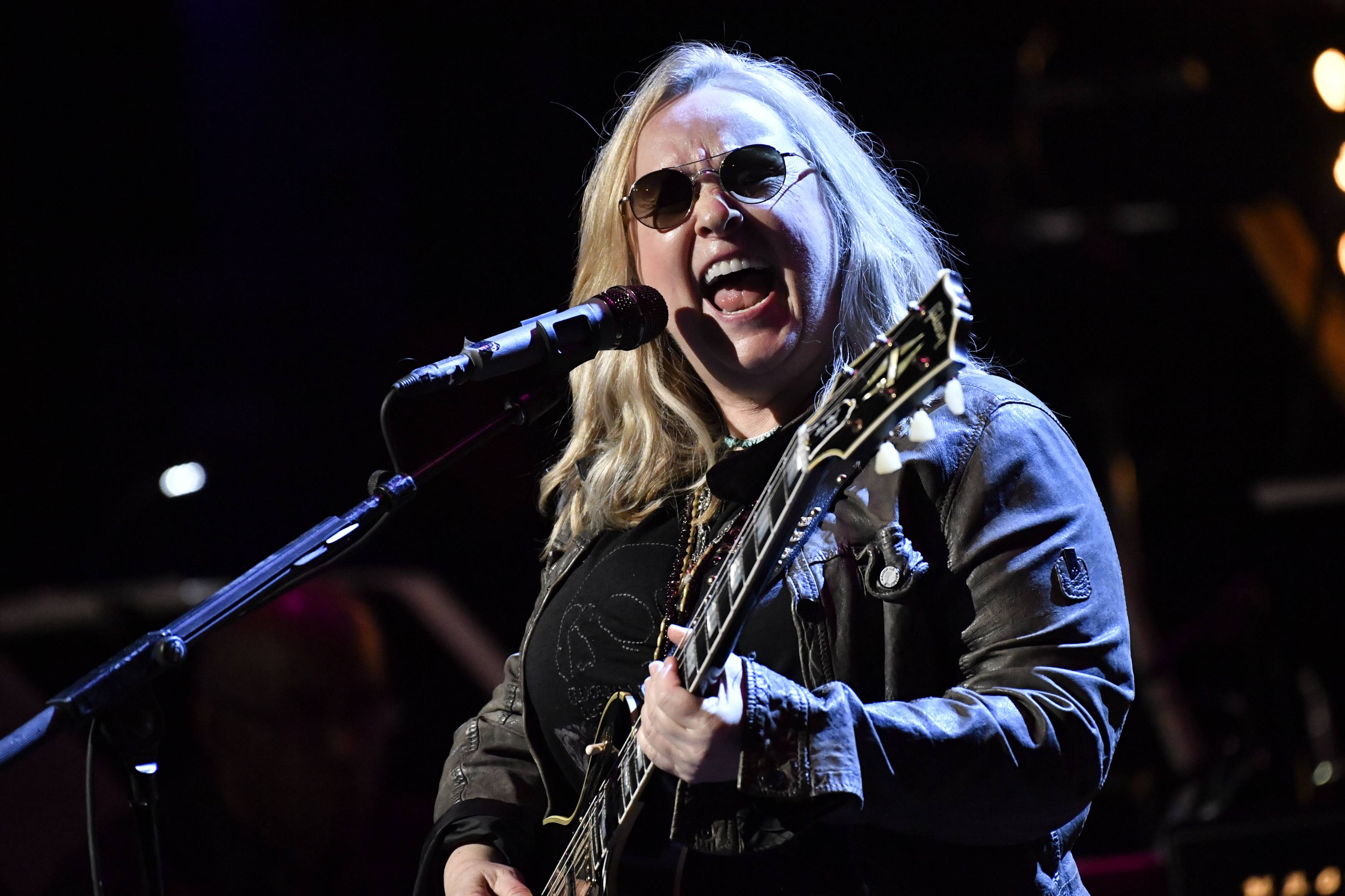 Melissa Etheridge performs at the sixth annual Love Rocks NYC benefit concert for God's Love We Deliver in New York on March 10, 2022.