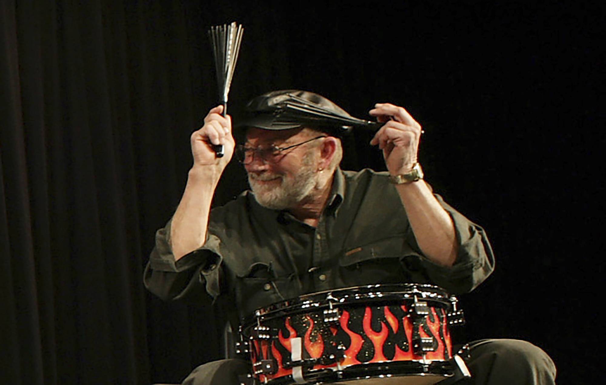 Jerry Allison performs in Clear Lake, Iowa, on Jan. 30, 2009, to honor the 50-year anniversary of a crash that claimed the life of rock 'n' roll legends Buddy Holly, J.P. "The Big Bopper" Richardson and Ritchie Valens in February 1959.