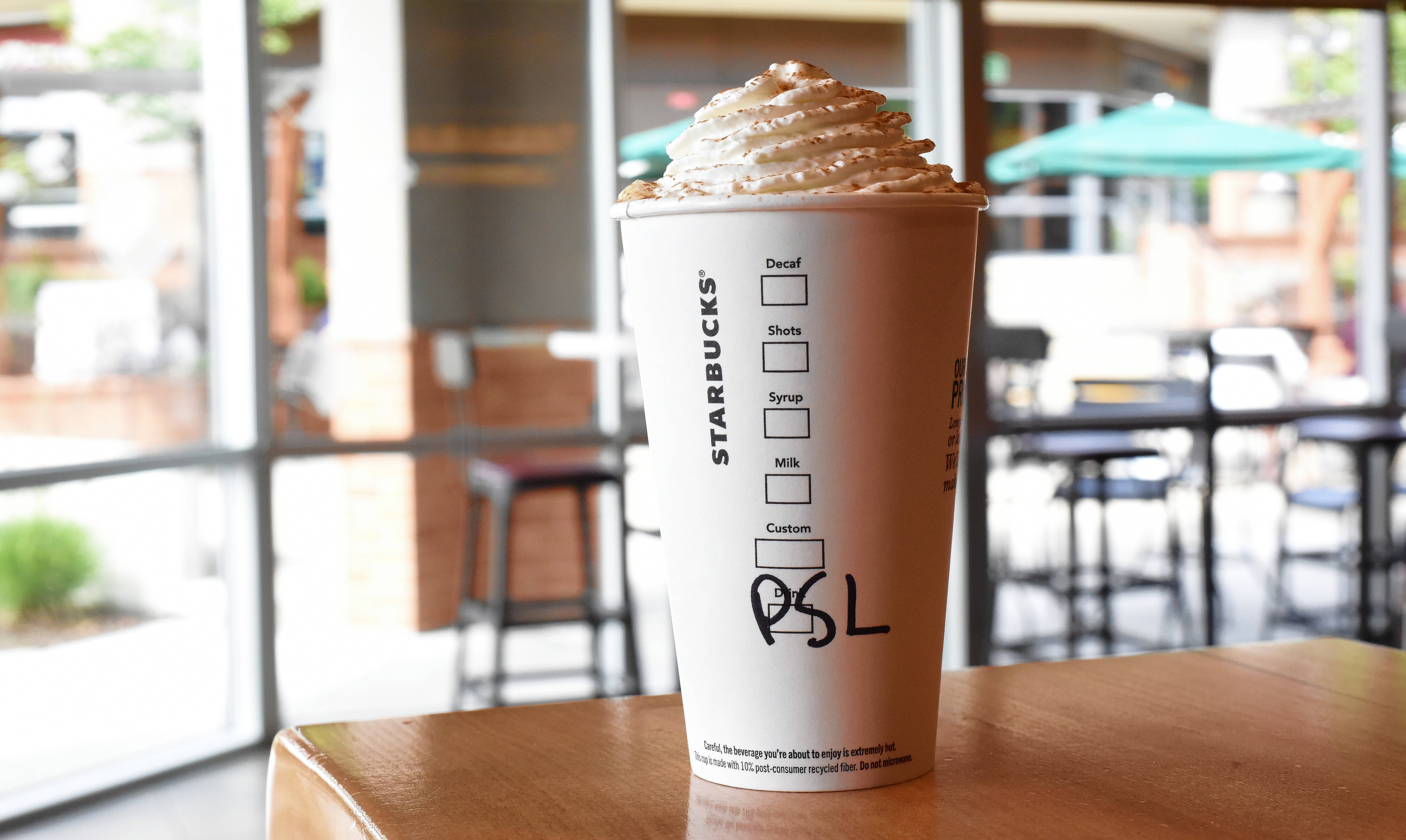 Pumpkin Spice Latte is back at Starbucks on Tuesday, Aug. 30.