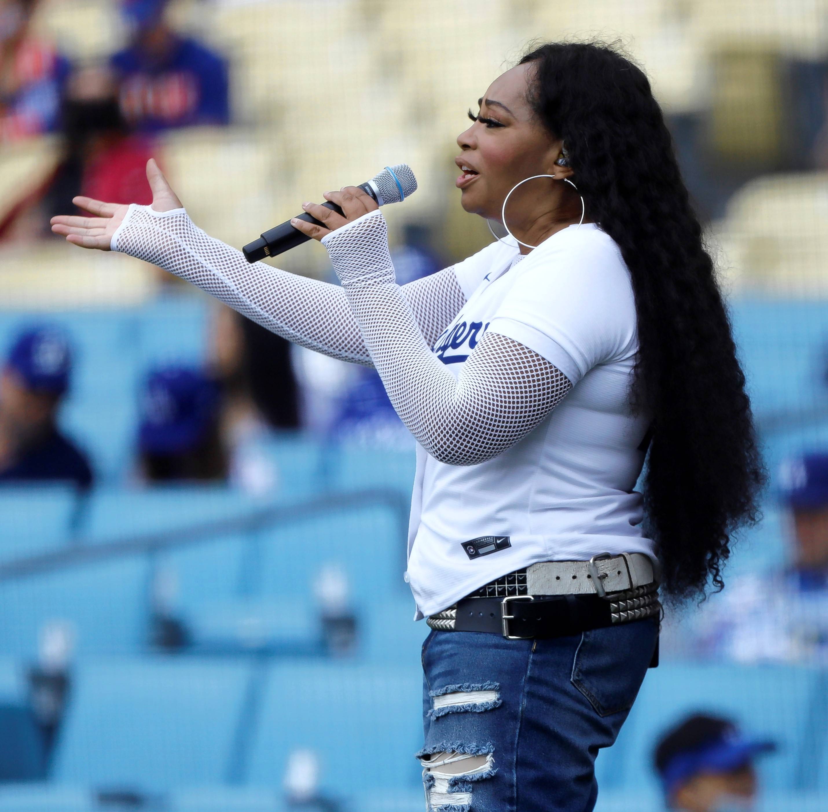 Singer Jody Watley, shown here performing before a Los Angeles Dodgers game last season, will headline the Naper Pride Fest this weekend in Naperville.