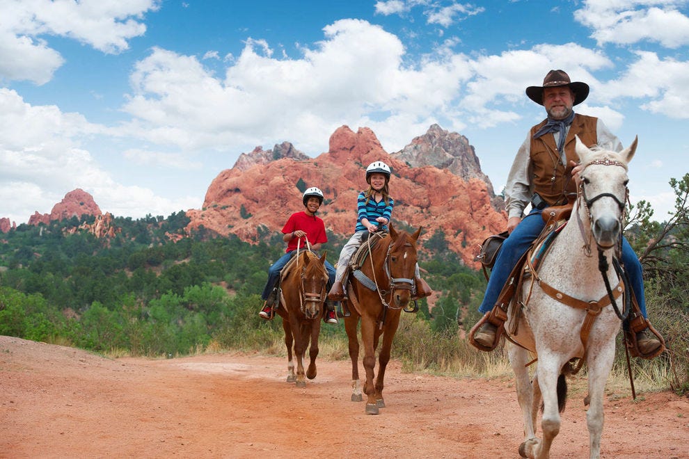 Step back in time as you explore this urban park by horseback
