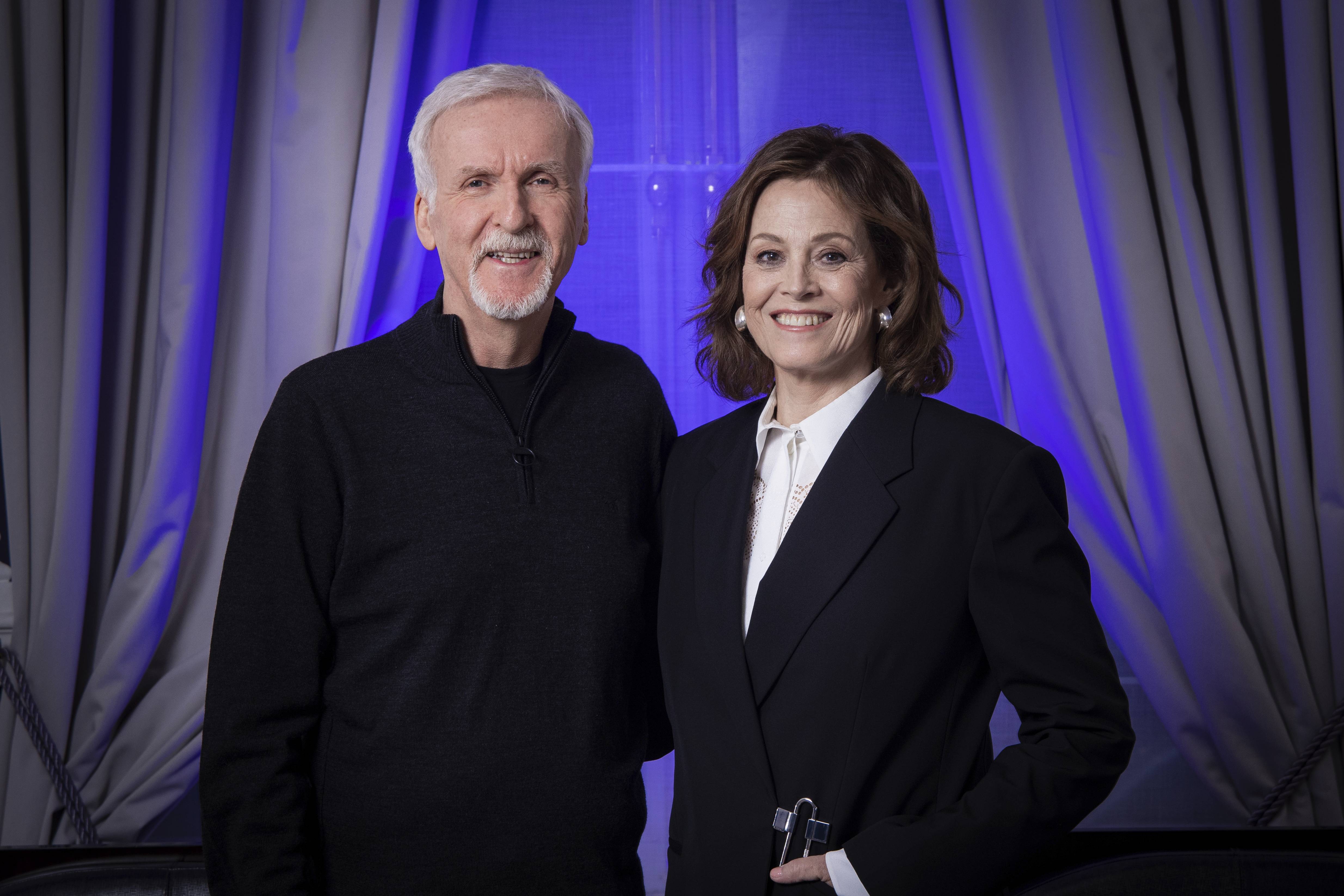 Director James Cameron and Sigourney Weaver worked together again on "Avatar: The Way of Water."