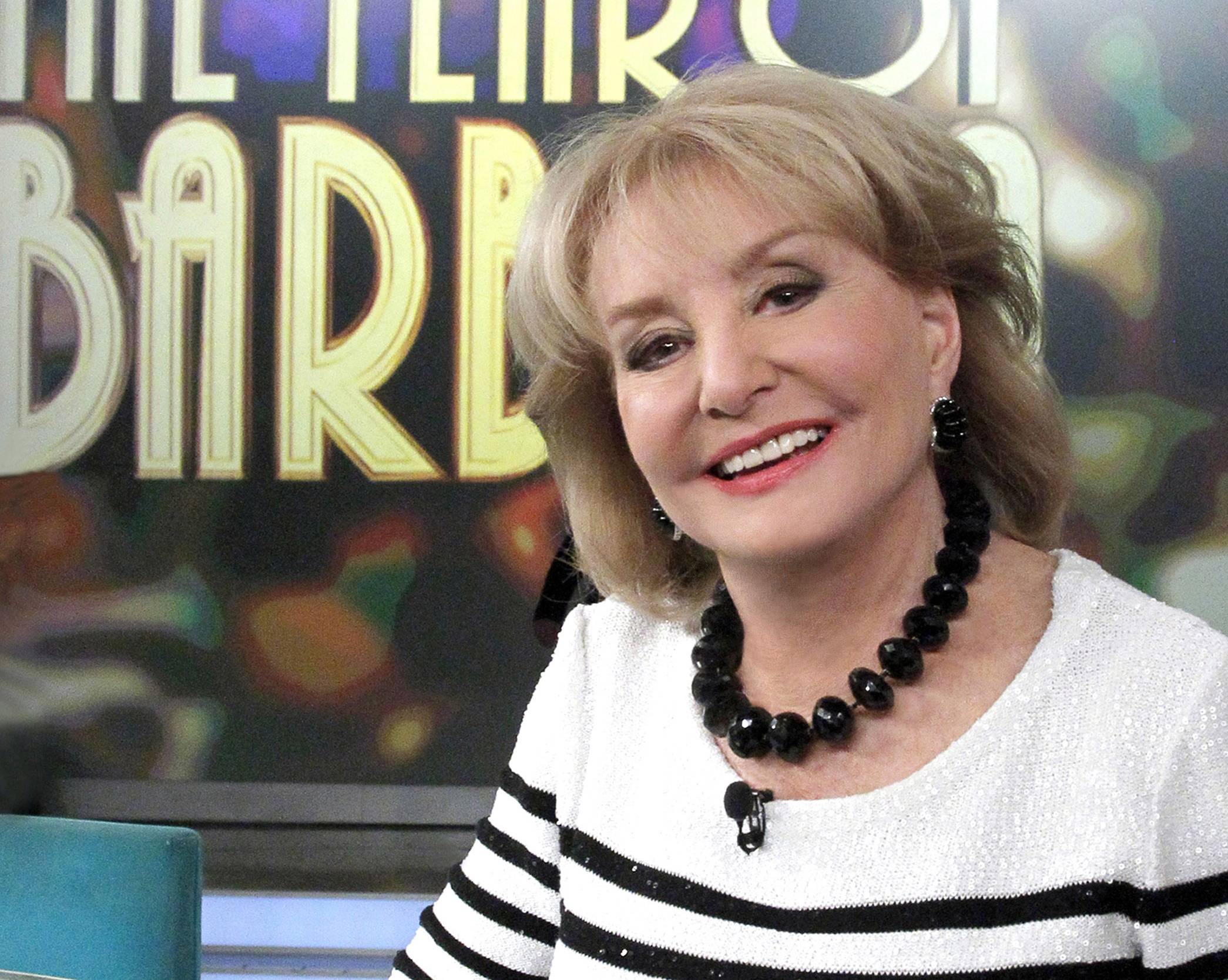 Barbara Walters on the set of "The View" in 2014. It was a side venture to a pioneering and successful TV news career over decades.