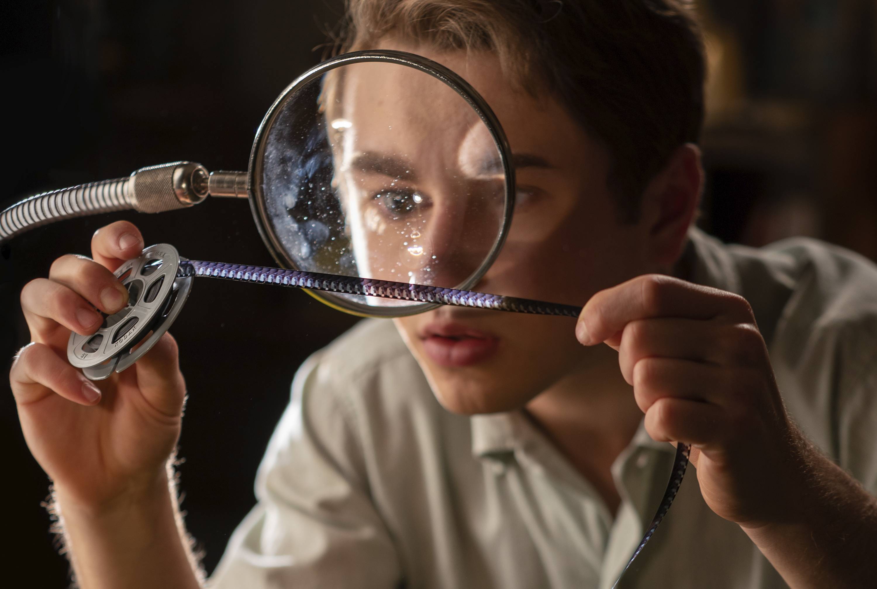 This image released by Universal Pictures and Amblin Entertainment shows Gabriel LaBelle in a scene from "The Fabelmans." (Merie Weismiller Wallace/Universal Pictures and Amblin Entertainment via AP)